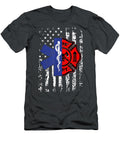 Emt Firefighter Firefighter Emt American Flag Deacon Ailie T-Shirt