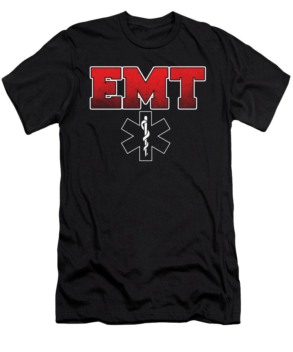 Emt Paramedic Caduceus Ems Nurse Doctor Medicine Gift Thomas Larch T-Shirt