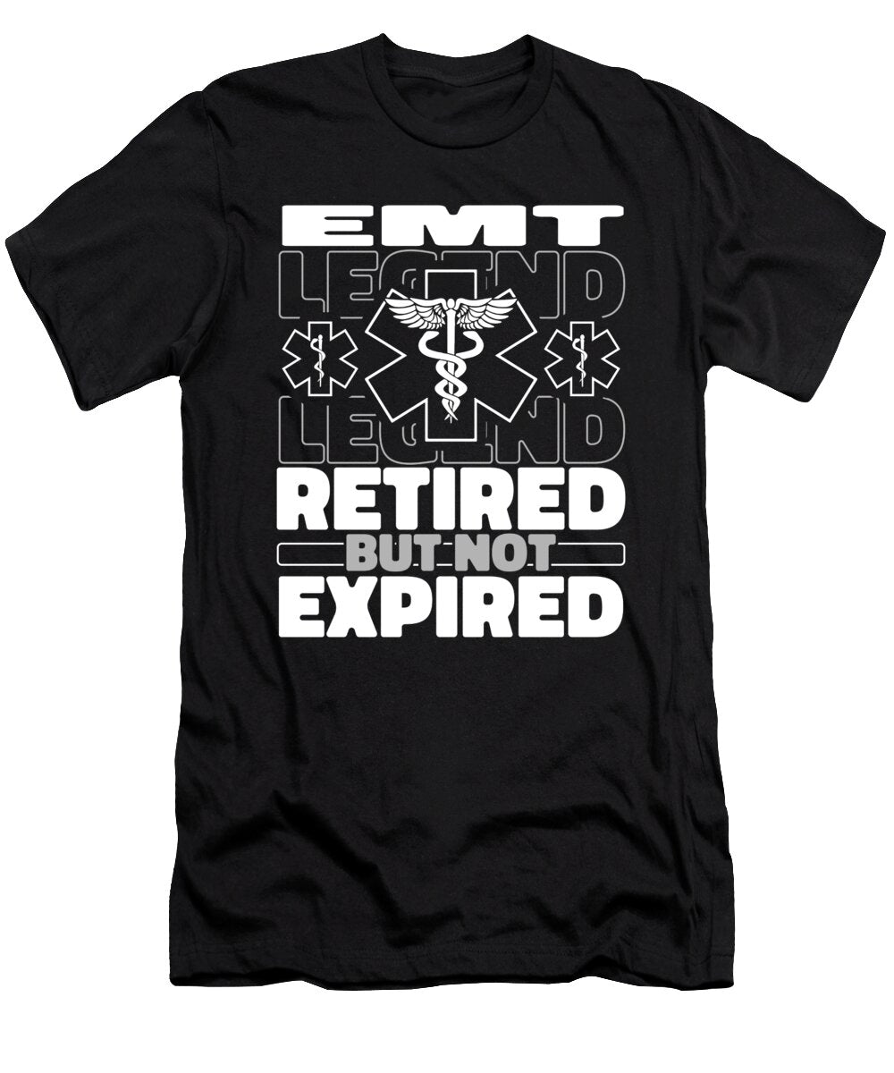 Emt Retired Medic First Responder Paramedic Crazy Squirrel T-Shirt