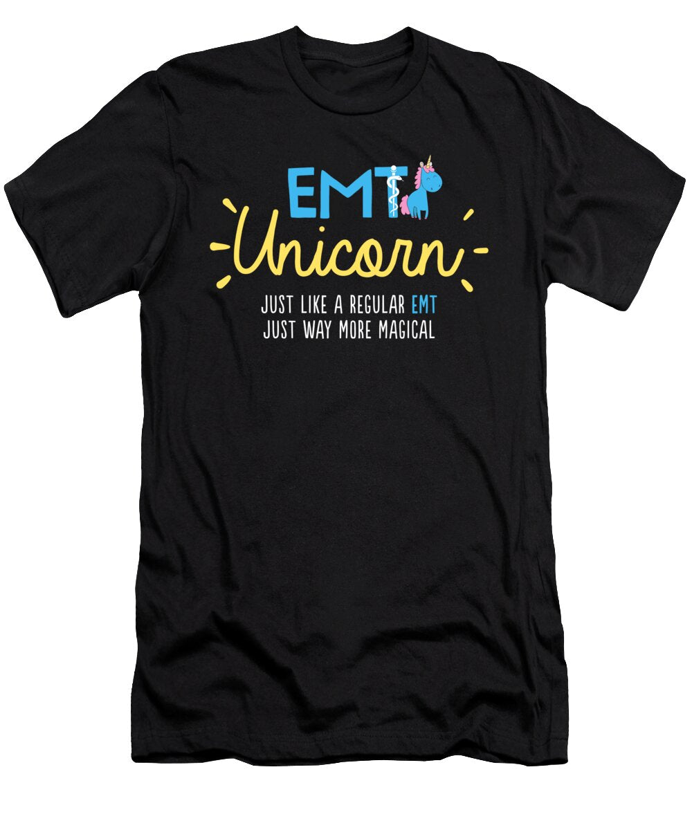 Emt S for Women Super Cute Unicorn Noirty Designs T-Shirt