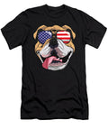 English Bulldog 4th of July American Sunglasses Shannon Nelson Art T-Shirt
