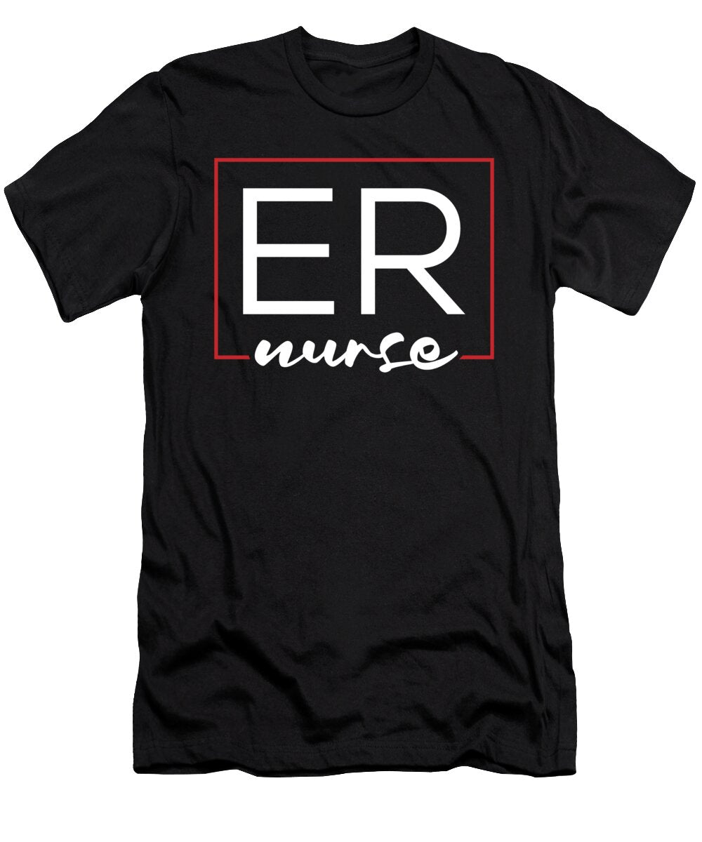 Er Nurse Nursing Hospital Caretaker Emergency Nurse Crazy Squirrel T-Shirt