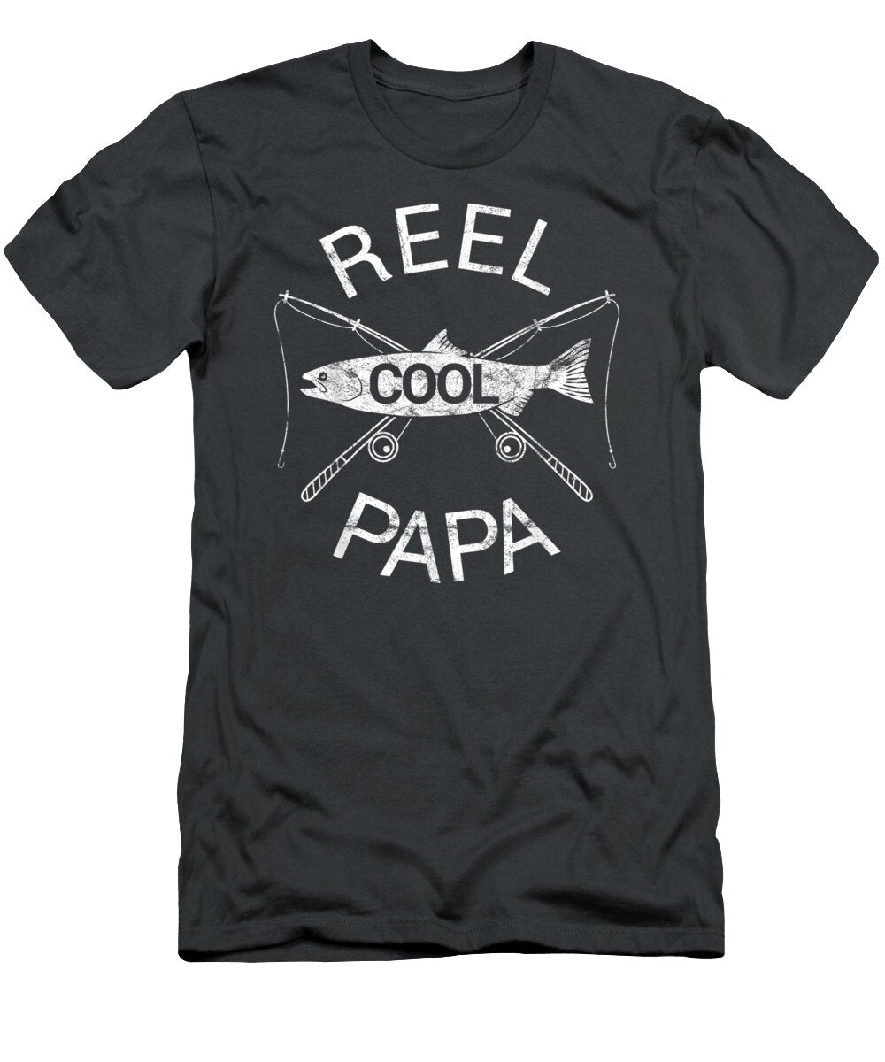 Ers Day Fishing Reel Cool Papa Dad Funny Mohamm Anina T-Shirt