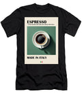 Espresso Art Print Italian Coffee Poster for Kitchen Coffee Art Espresso Lover Art Ibrahim Haron T-Shirt