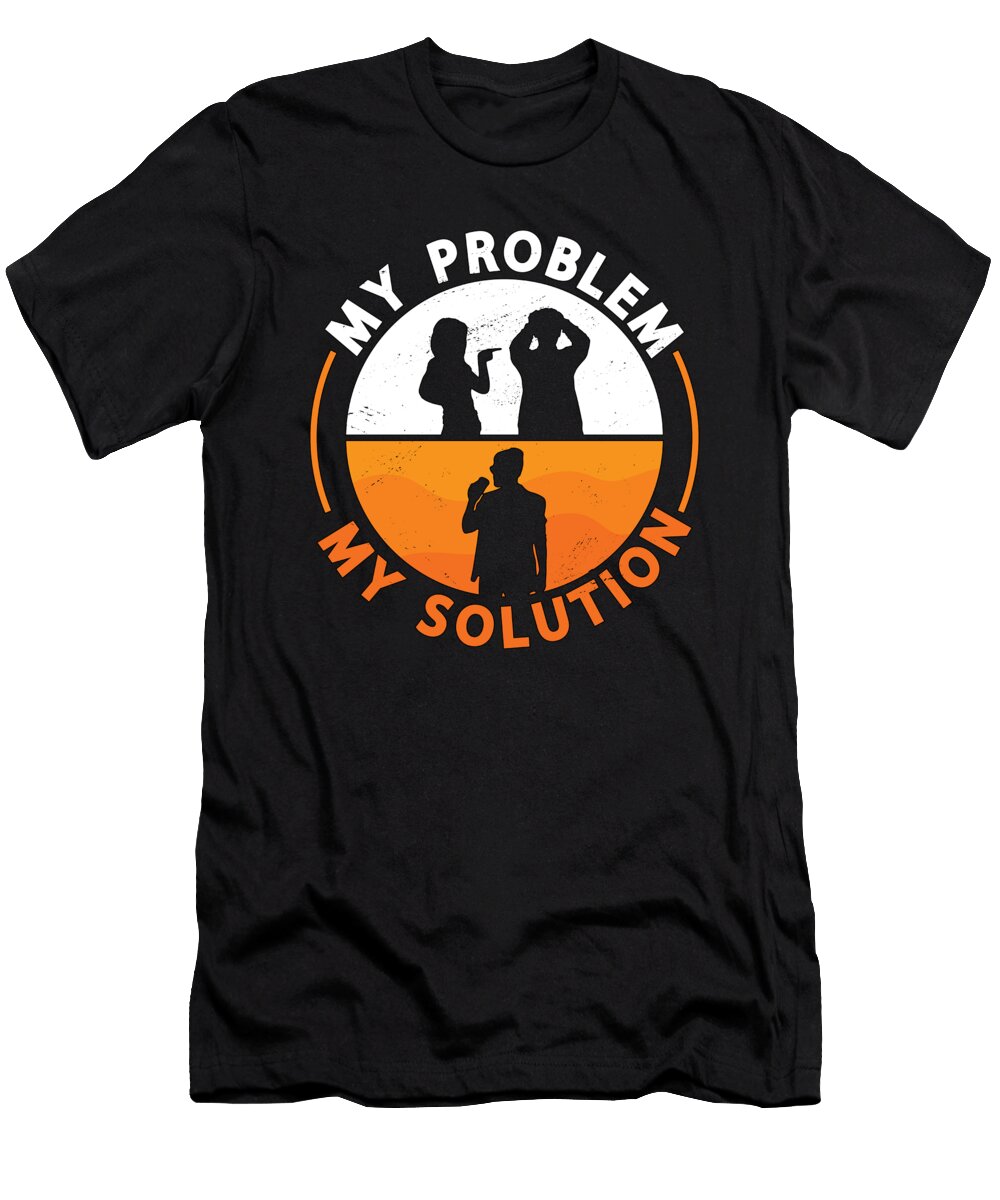 Espresso Lover My Problem My Pictogram Dad Mom Tshirtconcepts Marvin Poppe T-Shirt