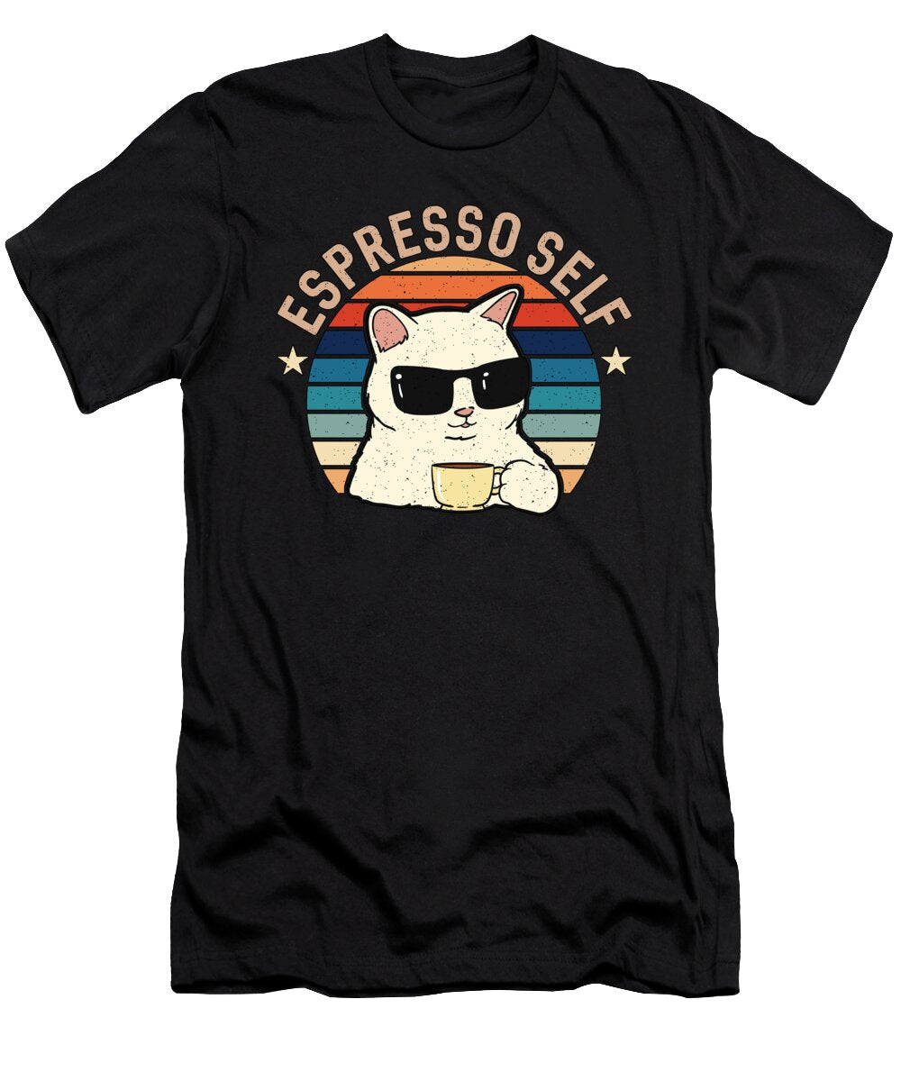 Espresso Self Loves Coffee Bean Barista Caffeine Tshirtconcepts Marvin Poppe T-Shirt