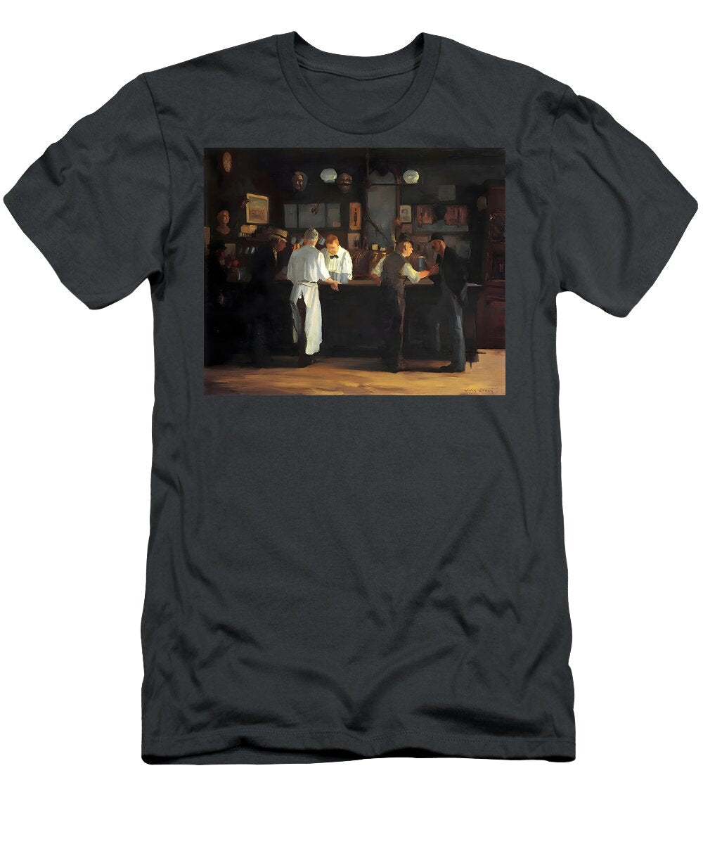 Evening At a Dimly Lit Barmcsorleys Bar 1912 John French T-Shirt