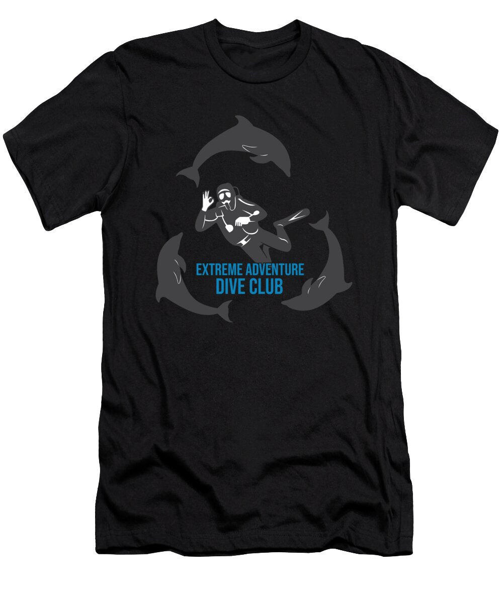 Extreme Adventure Dive Club Scuba Diving Gift Jan Deelmann T-Shirt