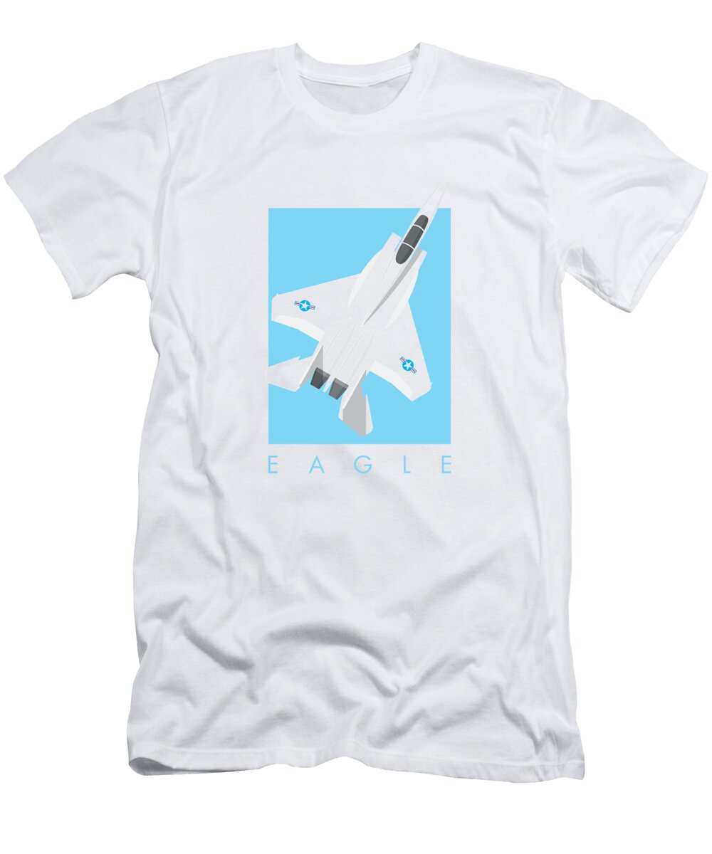 F 15 Eagle Fighter Jet Aircraft Sky Organic Synthesis T-Shirt