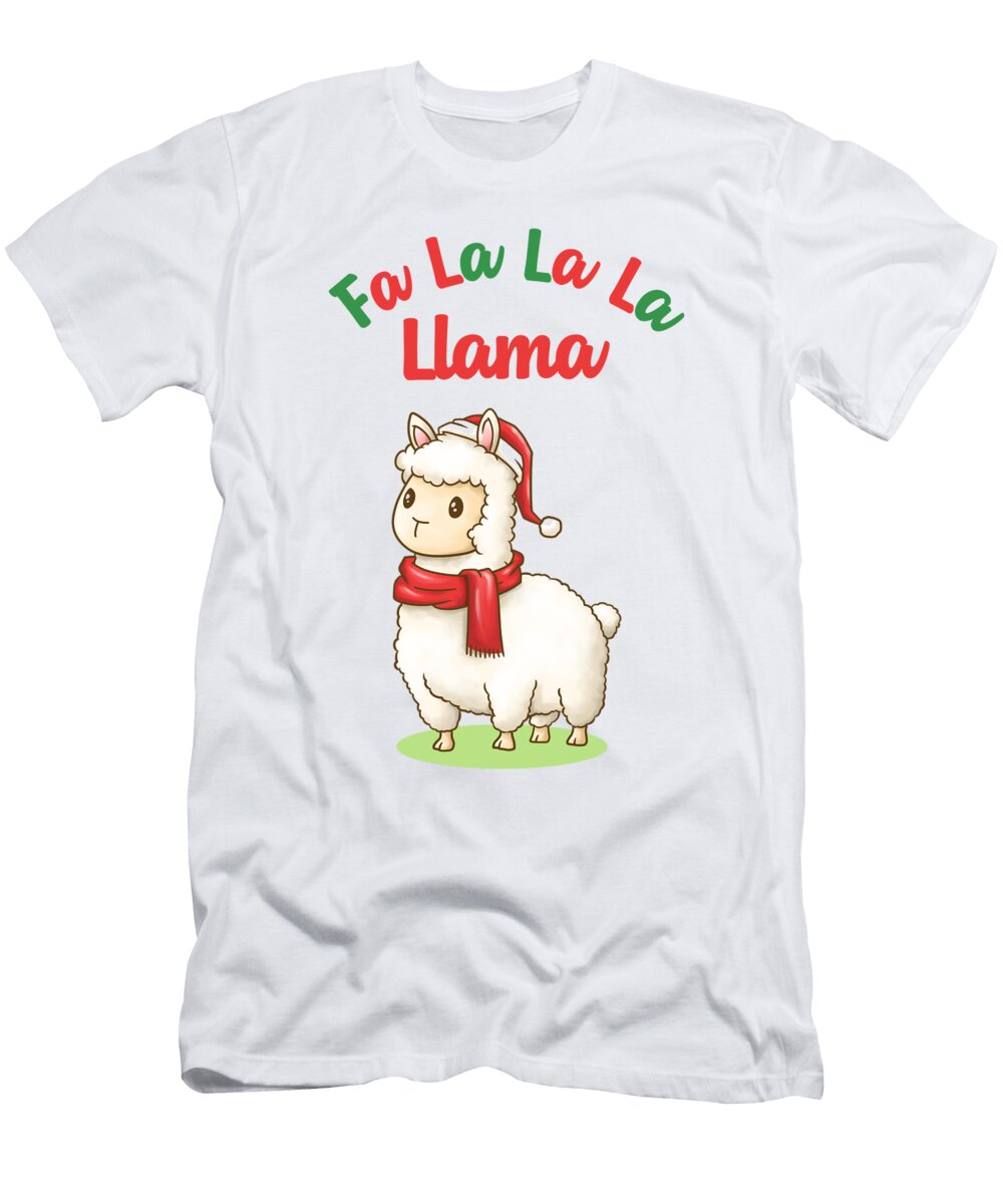 Fa LA LA LA Llama Christmas Takeda Art T-Shirt