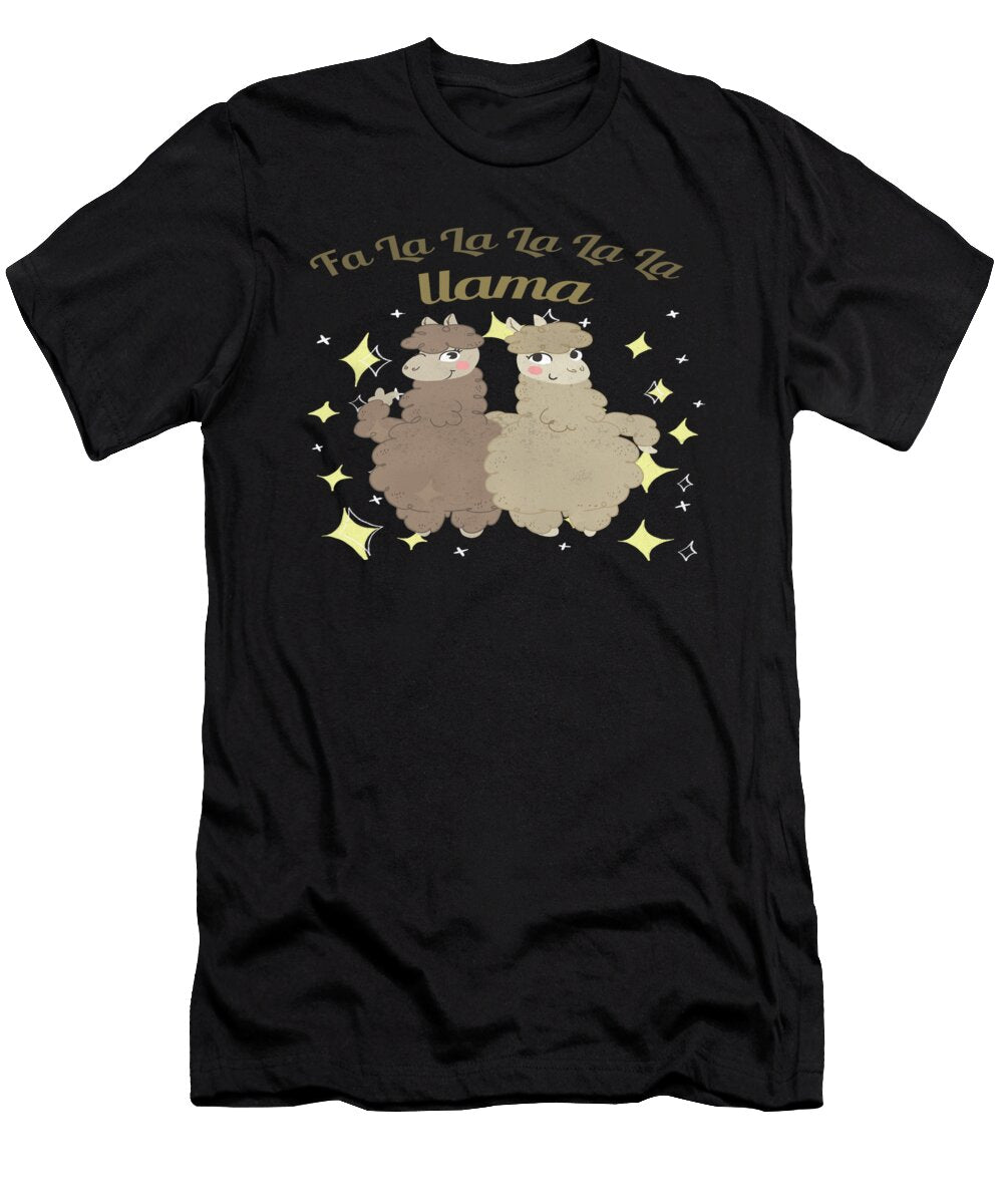 Fa LA LA LA Llama Funny Christmas Seasonal Animal Gift Present Art Grabitees T-Shirt