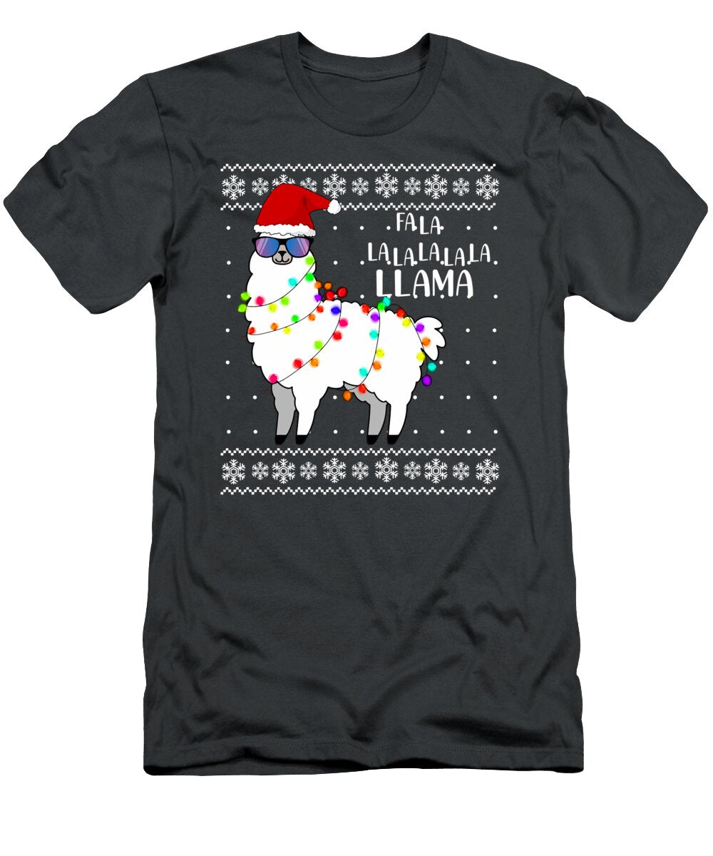 Fa LA LA Llama Funny Alpaca Sweater Outfits for Christmas Present Kaysej Arsyi T-Shirt