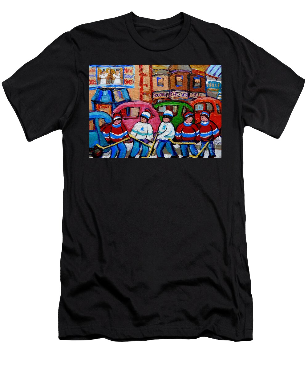 Fairmount Bagel Street Hockey Game Carole Spandau T-Shirt