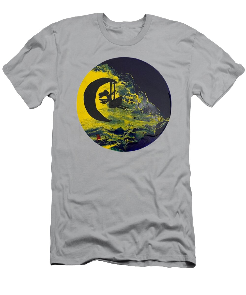 Fairy Swinging From the Moon Debbie Steiner T-Shirt