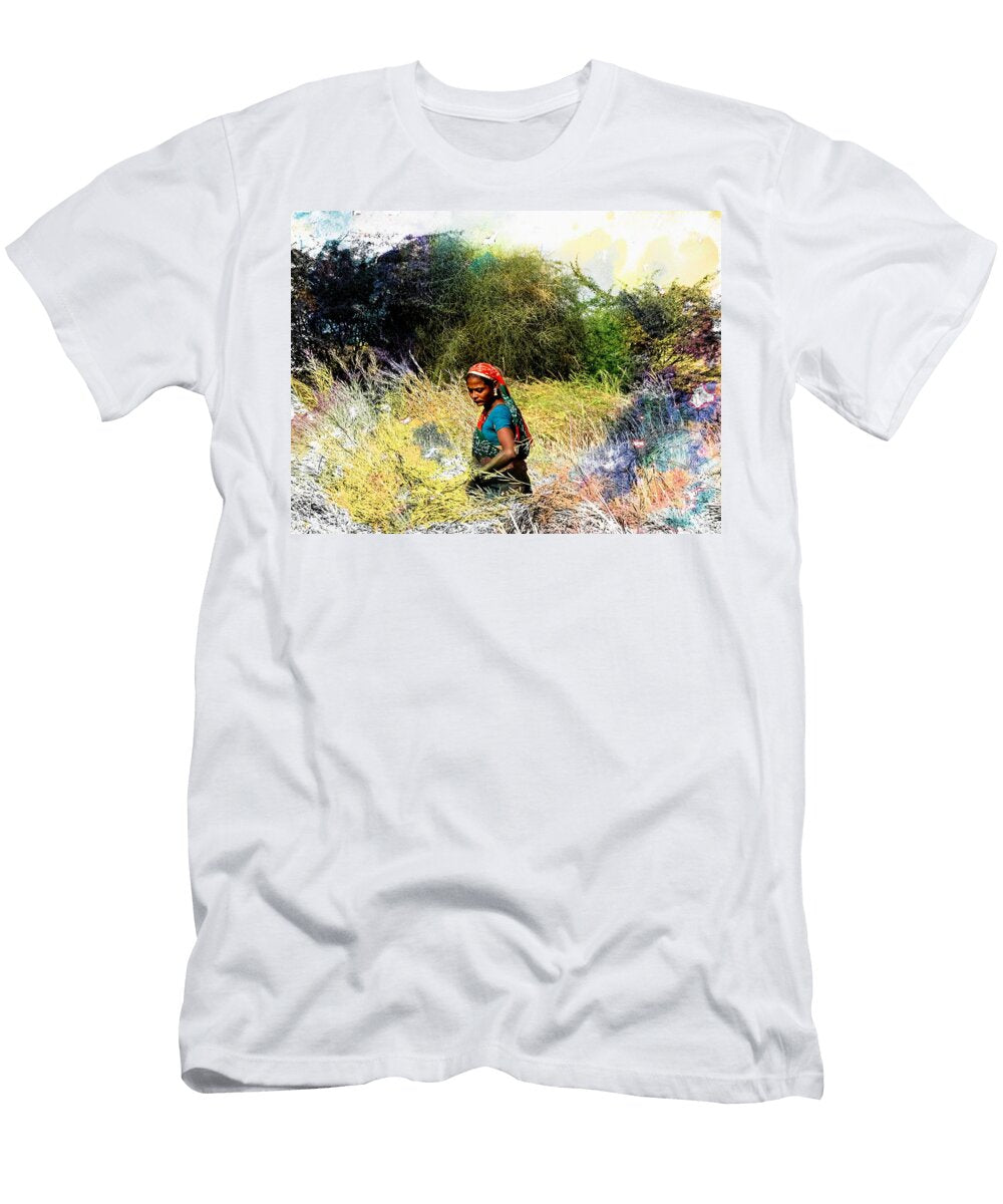 Farmers Fields Harvest India Rajasthan 2c Sue Jacobi T-Shirt