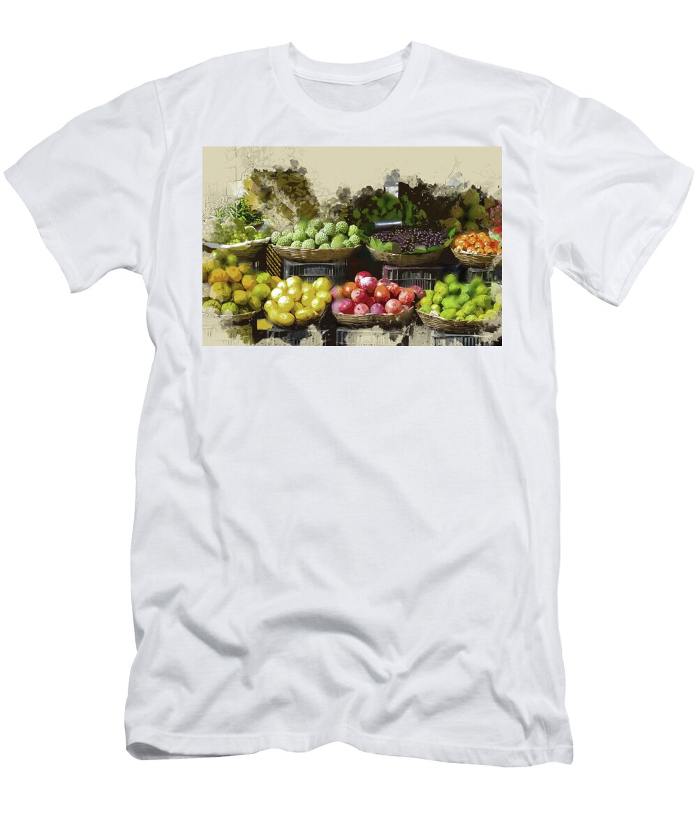 Farmers Market Fruit Stand Elaine Plesser T-Shirt