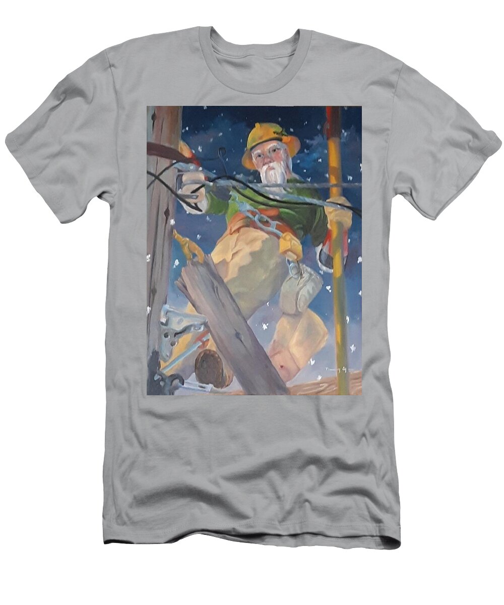 Father Christmas 7 the Lineman Nancy Ryder T-Shirt