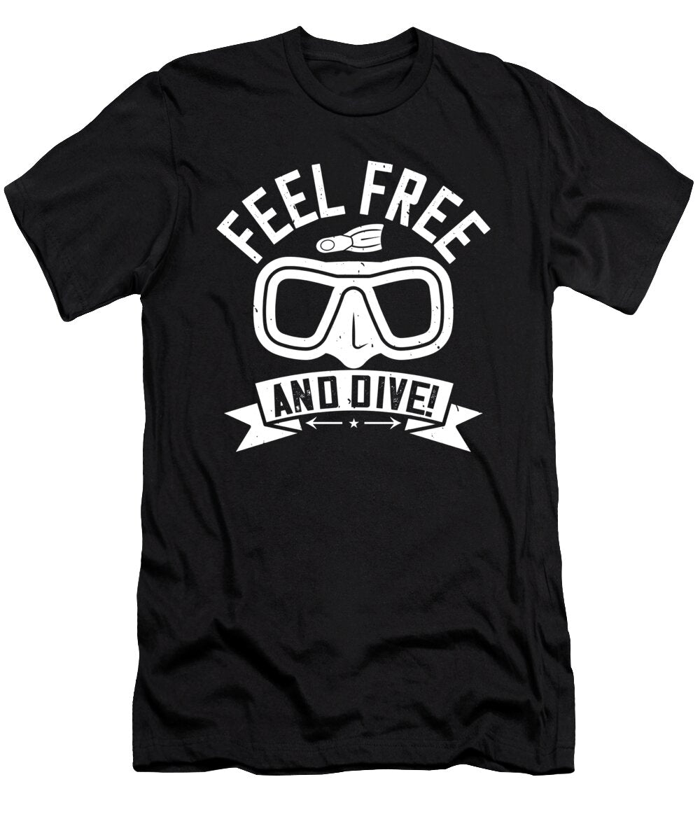Feel Free and Dive Jacob Zelazny T-Shirt