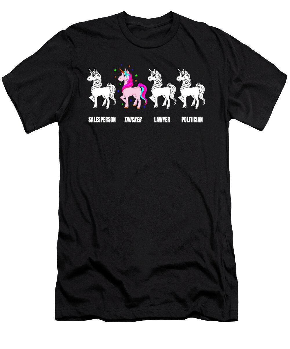 Female Truck Driver Logistics Highway Truck Gift Muc Designs T-Shirt