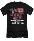 Female Truck Driver Trucker Trucking Female Truck Driver Crazy Squirrel T-Shirt