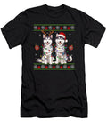 Festive Huskies in Holiday Attire Studi Alex T-Shirt