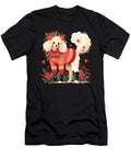 Festive Poodle in Cozy Sweater Studi Alex T-Shirt