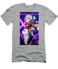 Fictional Character with Bat Knife Posed in Purple Light Matcha Coffe T-Shirt