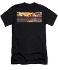 Fiery Orange Teton Sunset Panorama Adam Jewell T-Shirt