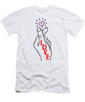 Finger Heart Korean Heart Kpop Fan I Love You Symbol Saranghae Kdrama Lover Birthday Gift for Girls Boba Tea Kimichi Ramen Sifou Store T-Shirt
