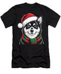 Finnish Spitz Dog Xmas Santa Hat Scarf Christmas Sophie Eleanor T-Shirt