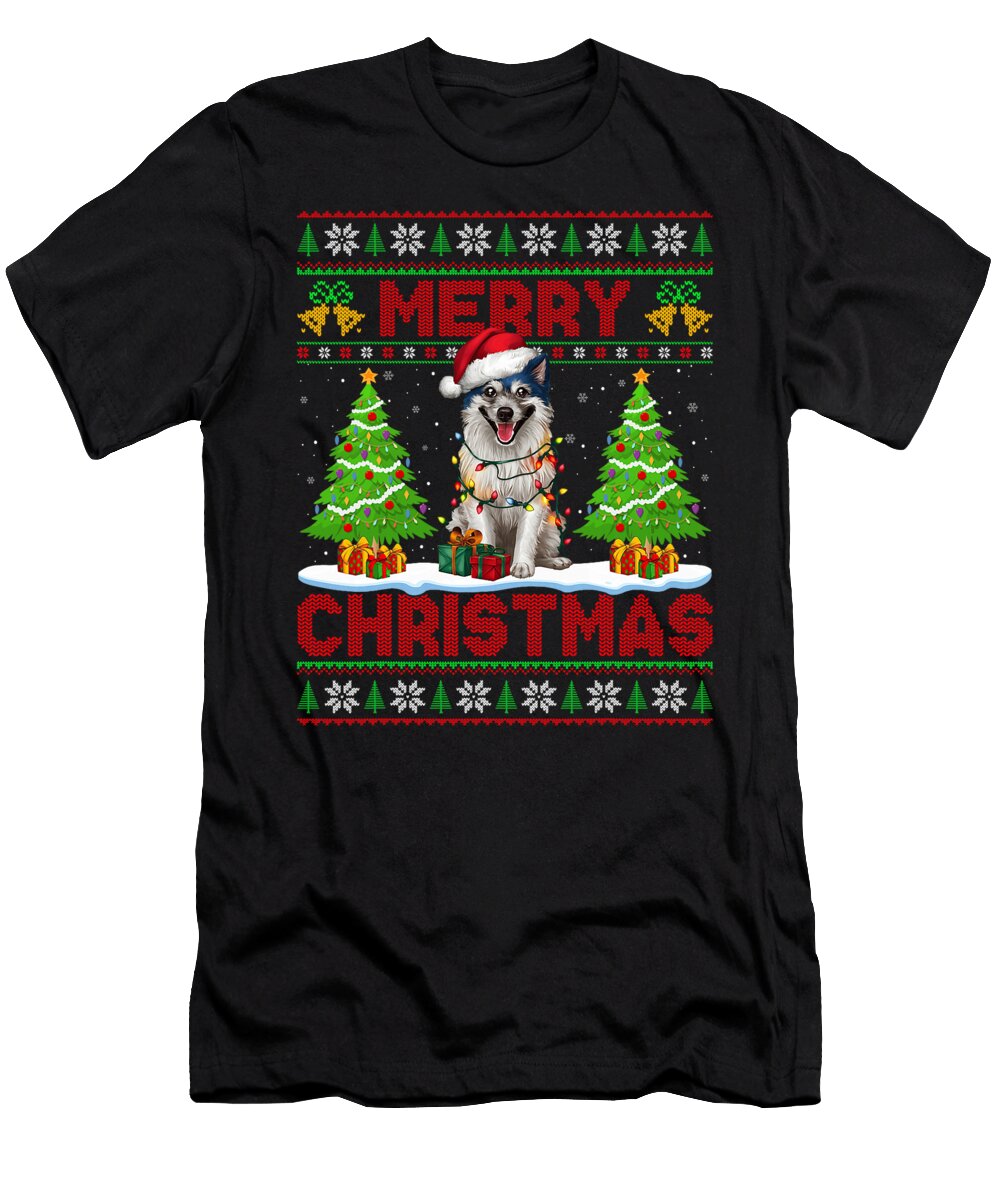 Finnish Spitz Ugly Christmas Sweaters Pet Dog Sophie Eleanor T-Shirt