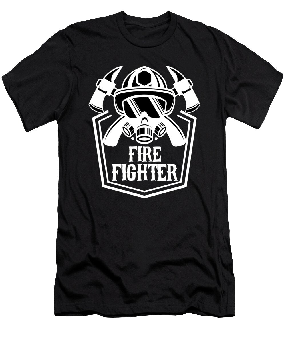 Fire Fighter Fireman Fire Ax First Responder Kanig Designs T-Shirt