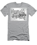 Firefighter 1 Word Typography Melissa Smith T-Shirt