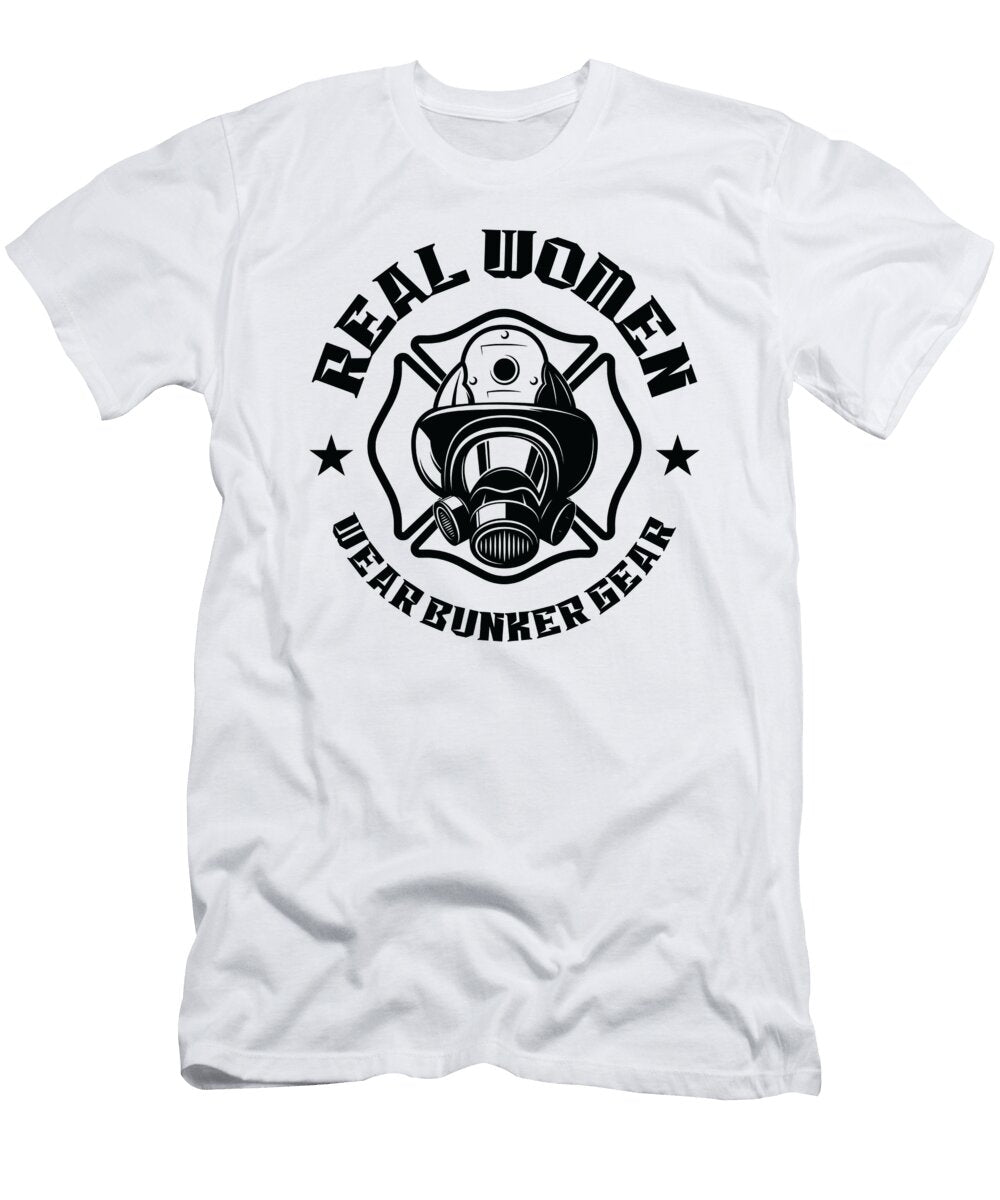 Firefighter Bunker Gear Firewoman Rescue Toms Store T-Shirt