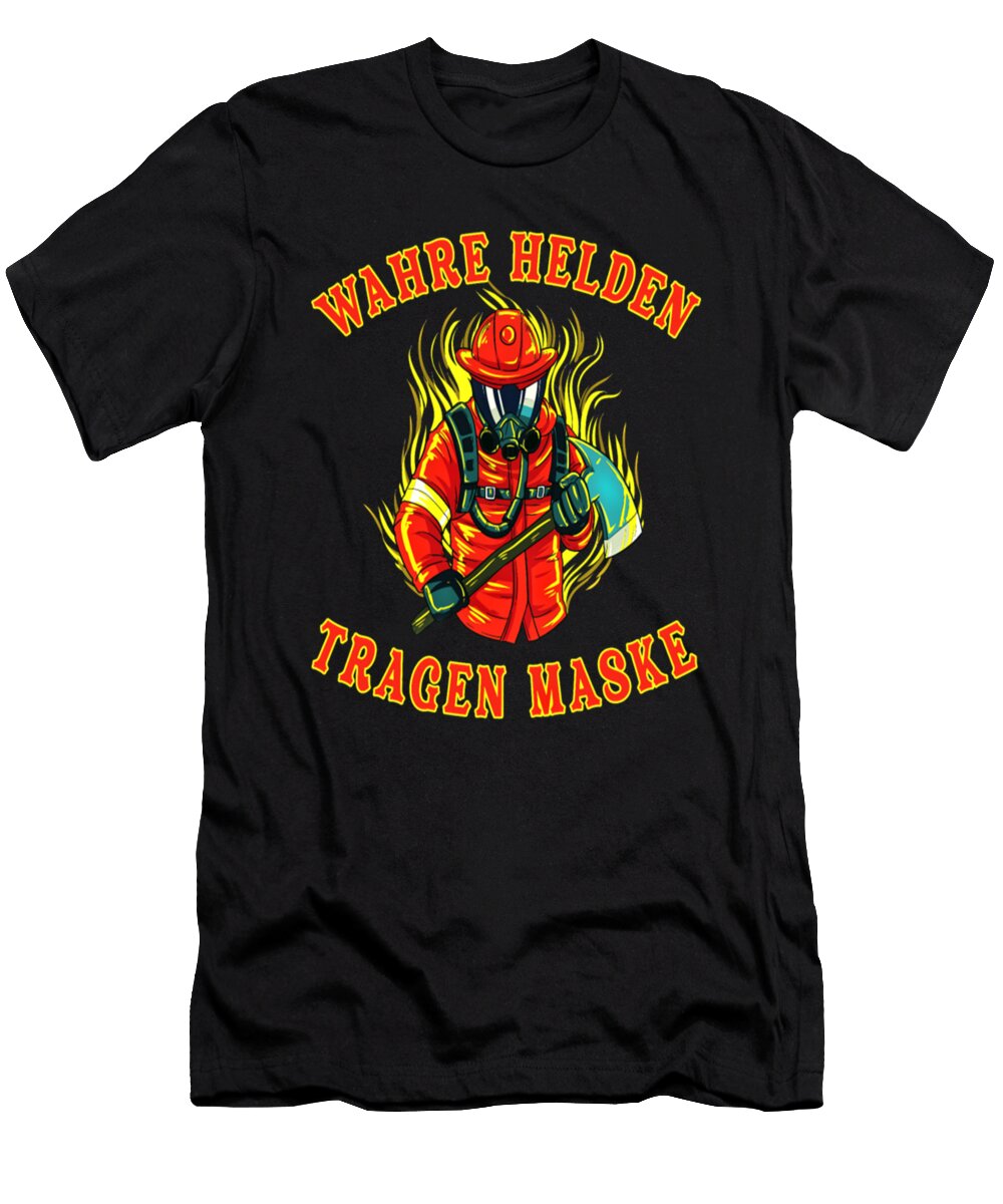Firefighter Fireman with Mask Gift Fighter Tinh Tran Le Thanh T-Shirt