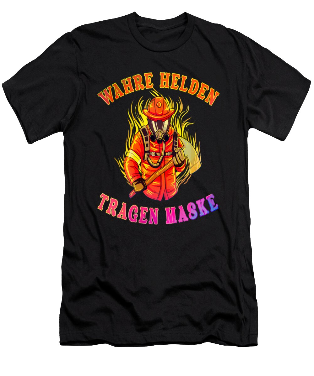 Firefighter Fireman with Mask Gift Tinh Tran Le Thanh T-Shirt