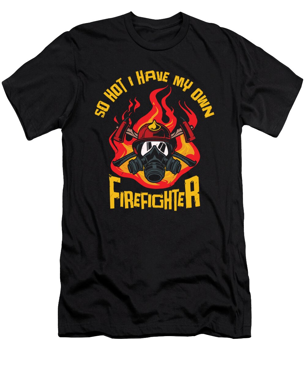Firefighter Hot Woman Fire Department Toms Store T-Shirt