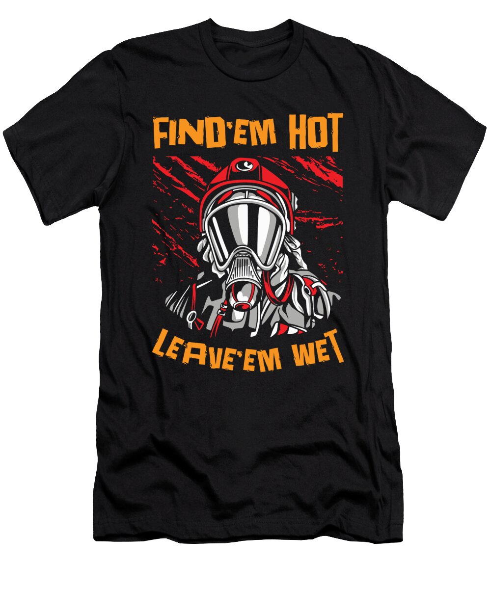 Firefighter Rescuer Helmet Firefighting Toms Store T-Shirt
