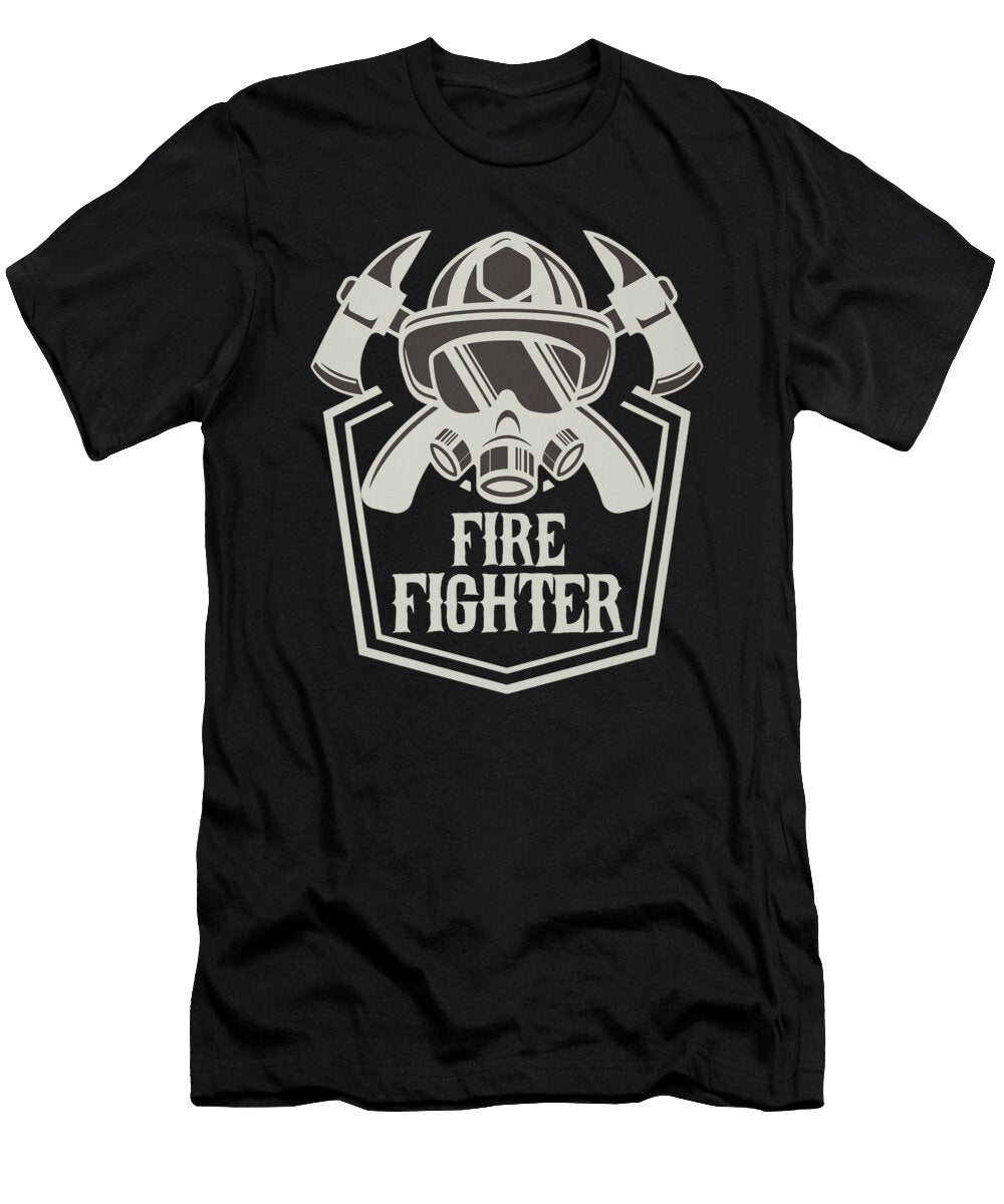 Fireman Fire Fighter Fire Ax First Responder Kanig Designs T-Shirt
