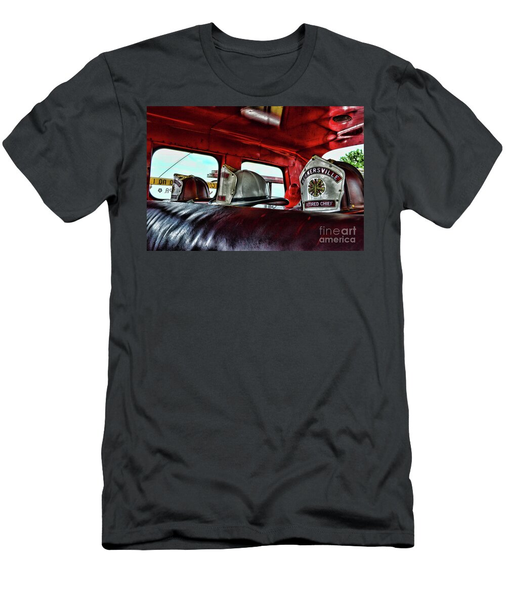 Fireman Helmet the Retire Chief Paul Ward T-Shirt