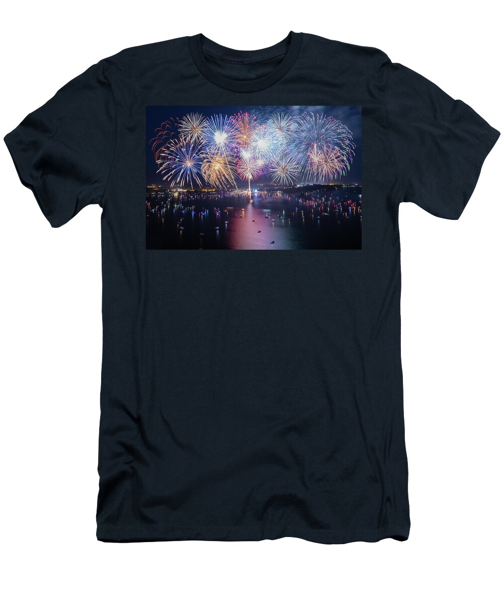 Firework Finale on West Lake Okoboji Ben Ford T-Shirt
