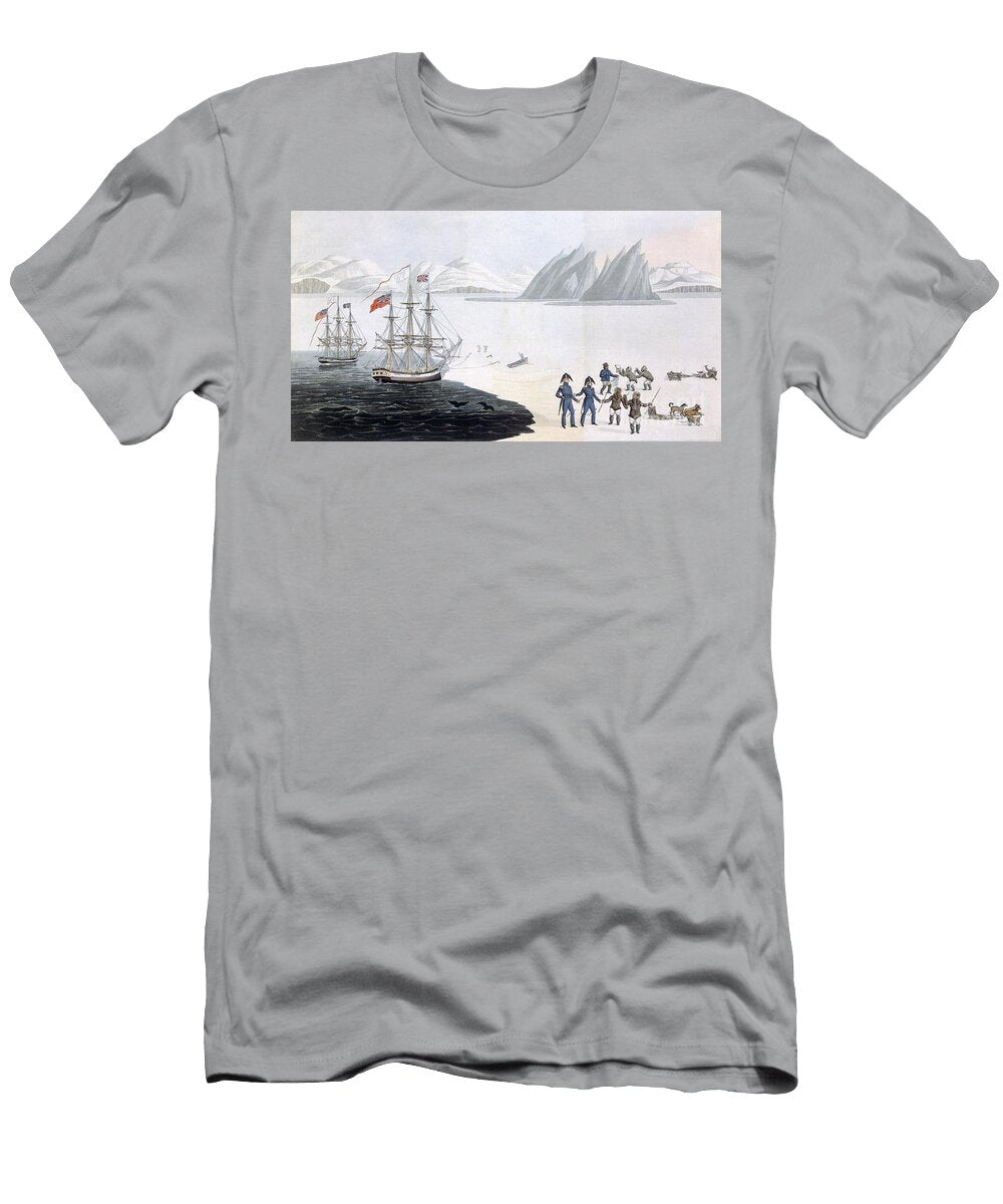 First Communication with the Natives of Prince Regents Bay 1818 John Sackheouse T-Shirt