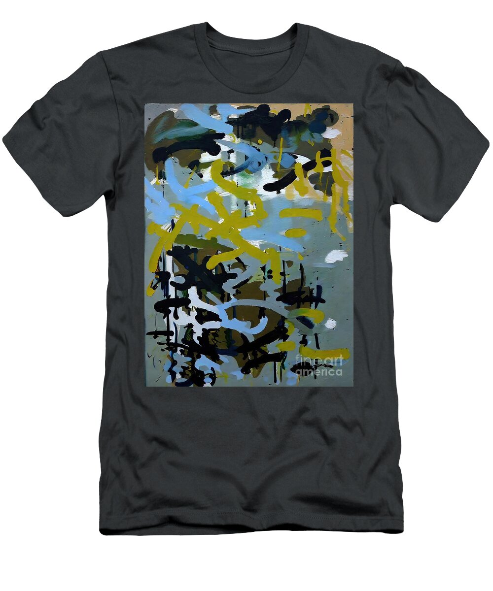 Fish Sea Illustration Underwater Abstract Art Painting N Akkash T-Shirt