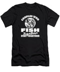 Fishing Couple Angling Angler Fisherman Crazy Squirrel T-Shirt