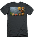 Flat Lay of Assorted Asian Vegetarian Dishes and Noodles with Copy Space Talha Khan T-Shirt