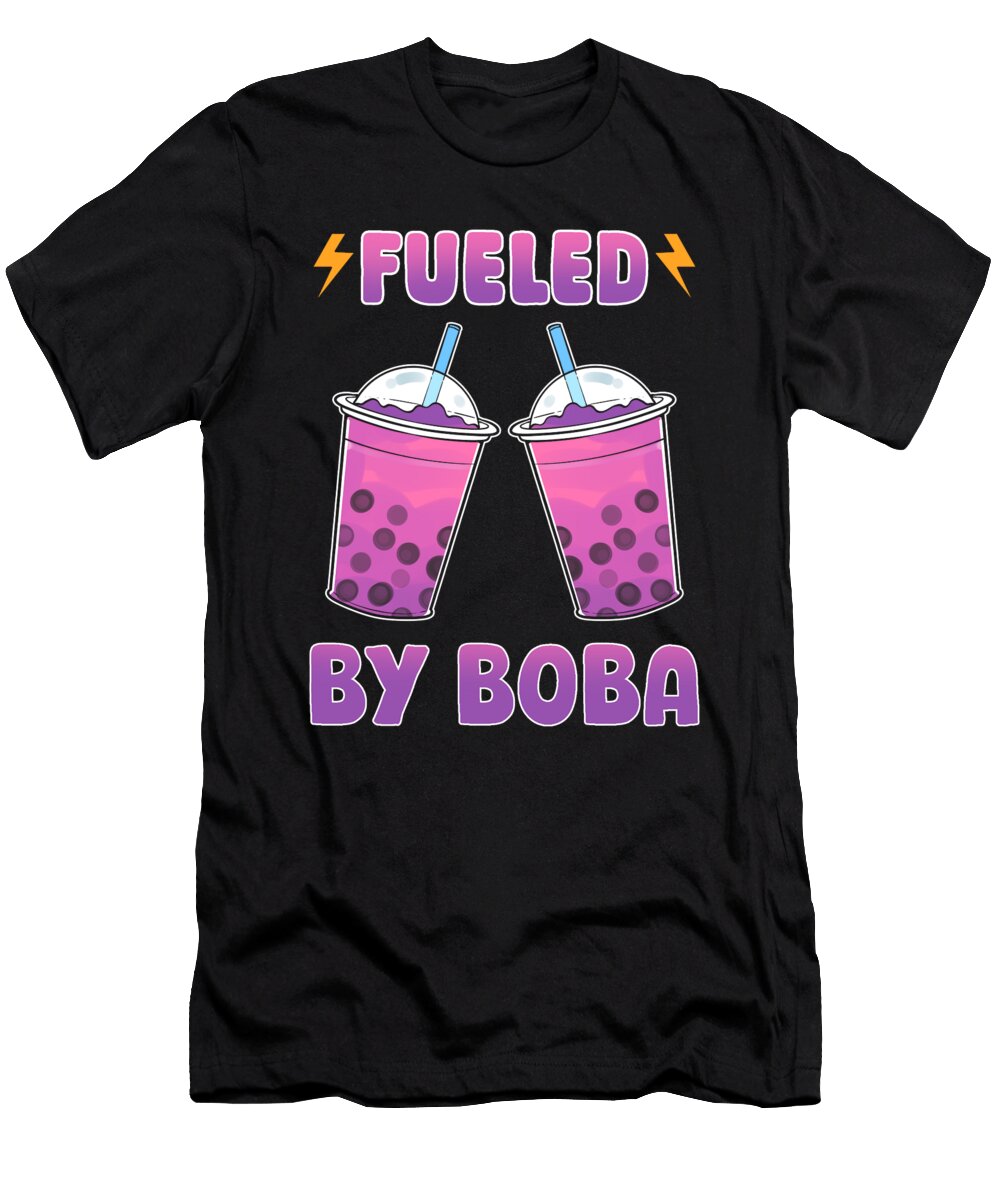 Flavored Bouble Tea Matcha Green Tea Fueled By Boba Alessandra Roth T-Shirt