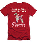 Floral Girl Who Loves Poodles Pet Dog Lover Owner Tinh Tran Le Thanh T-Shirt