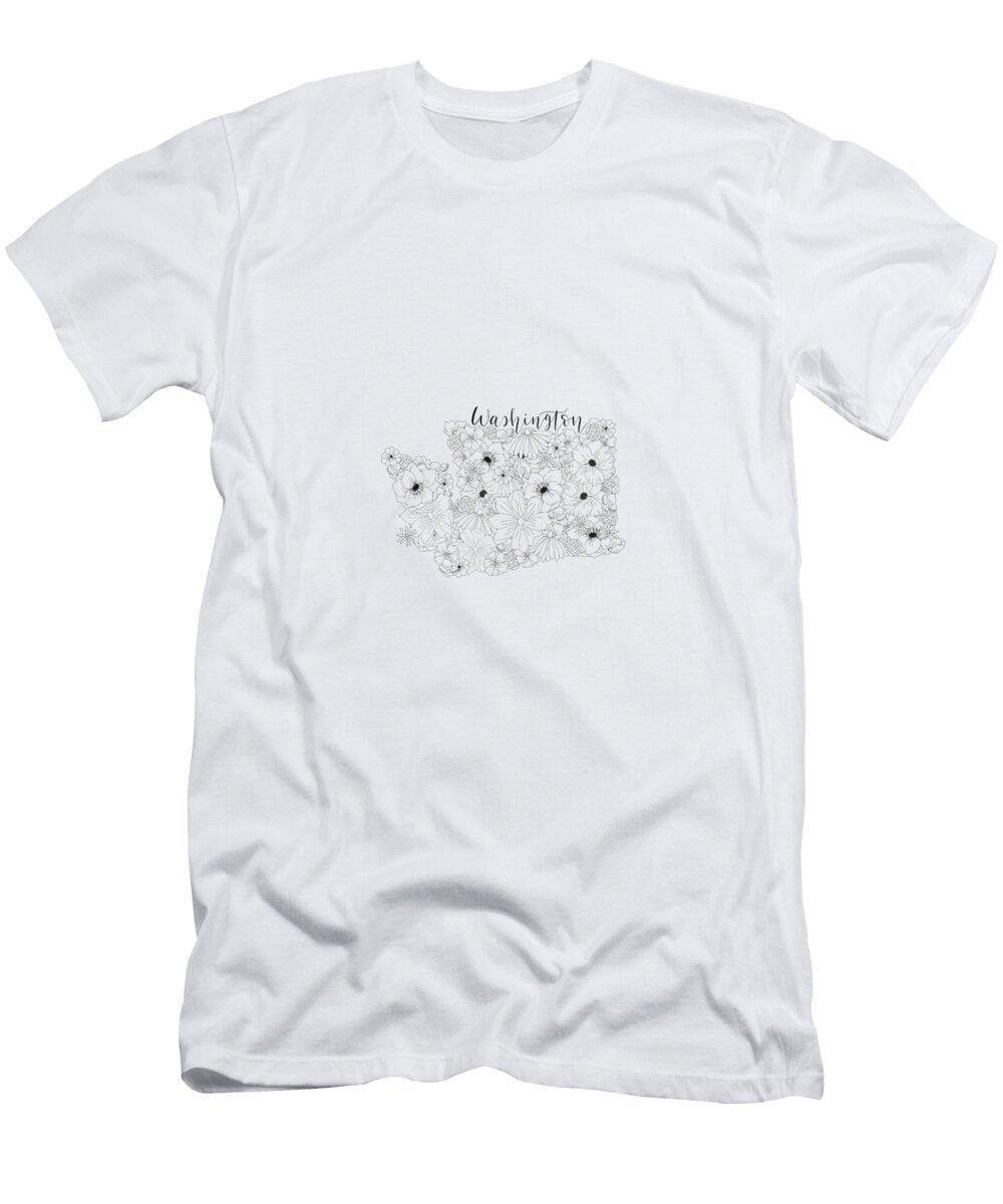 Floral Washington Evie Eddins T-Shirt