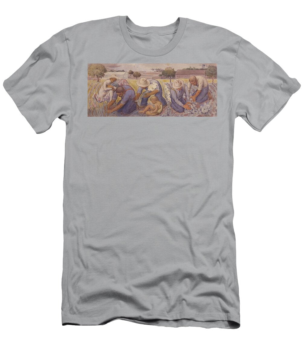 Flower and Vegetable Farming Study for Mural Josemoyadelpino T-Shirt