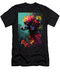 Flowers and Poodle Dog 03 Felecia Keith Felecia Keith T-Shirt
